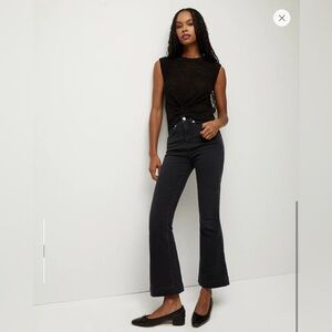 Black kick flare jean